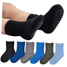 6 Pairs Toddler Thick Thermal Crew Socks Baby Winter Socks Boys and Girls