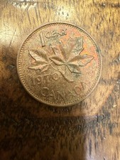 1970 Canada Elizabeth II One Cent Penny Coin