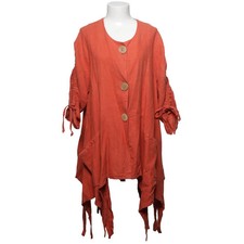 Escaladya, Bluse, Größe: M, Orange, Leinen, Einfarbig, Damen #fhh