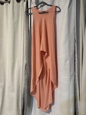 EXPRESS Coral High Low Butter Soft T Style Tank Dress Cover Up Top Woman’s Sz M