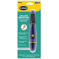 Dr. Scholl's Callus Remover Electronic Foot File, 1 Count Pack of 1 , Blue
