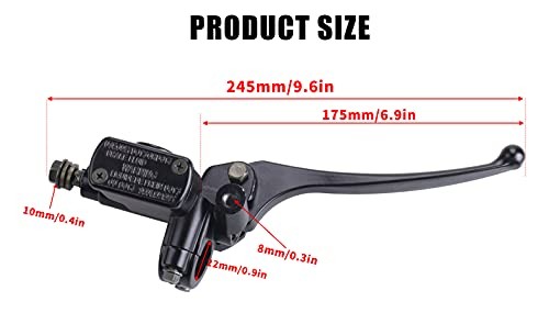  Front Brake Master Cylinder Lever Pump (Right Side) with 8mm Mirror Hole for 