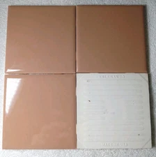 Vintage Wall Tile American 4.25" Square Gloss Peach Terricotta Beige Ceramic