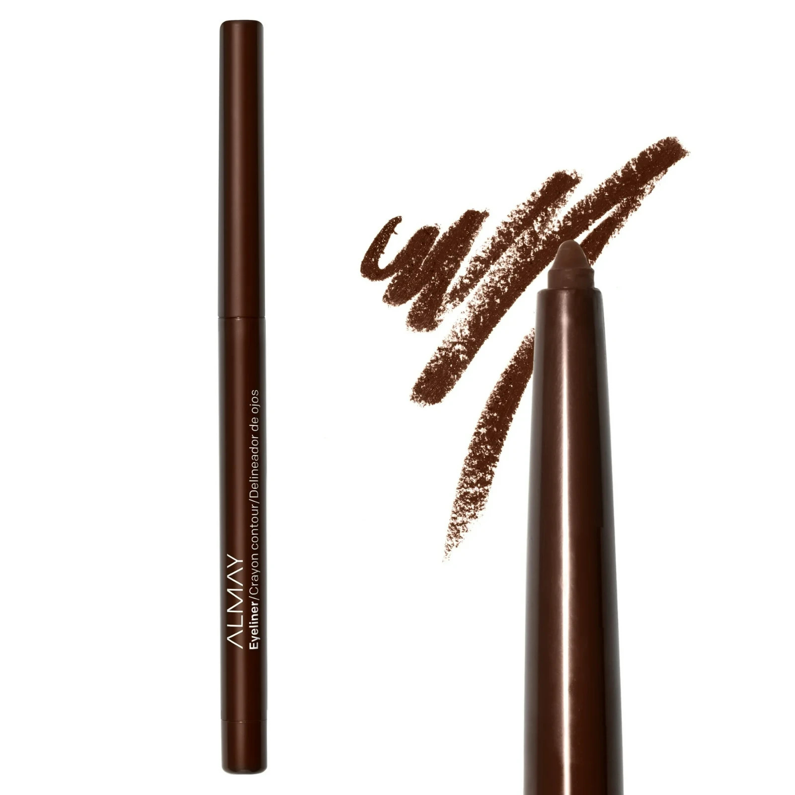 Almay All-Day Eyeliner Pencil, 206 Black Brown, 0.01 oz