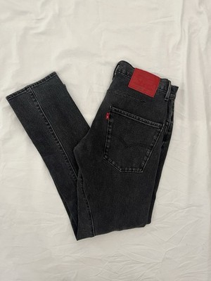 Levis LEJ 502 Performance Jeans Taper Fit Twisted Engineered Black Denim 27x32