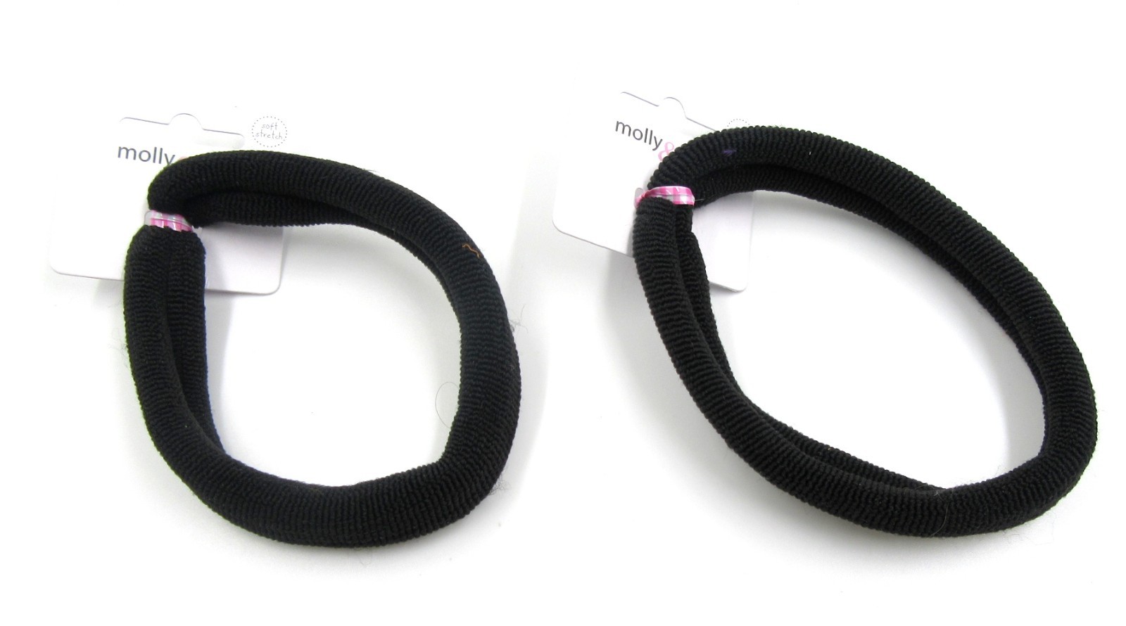 NEW 2 In A Pack Black Soft Stretch Headband Bandeaux Hair Girls Womens B2