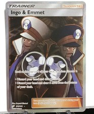 Pokémon Sun & Moon Team Up, Ingo & Emmet #176/181 Full Art Ultra Rare Holo NM  on eBay