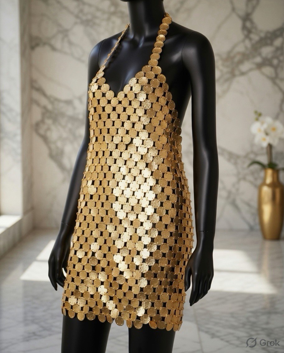 disc chainmail sequin halter mini dress Buy Nasty Gal Disc Chainmail Sequin Halter Mini Dress In White