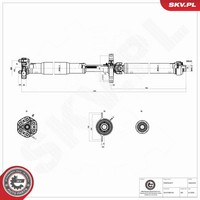 Antriebswelle Esen Skv 76SKV070 FüR Bmw X6 F16 F86 X5 F15 F85 E70 E71 E72 Xdrive