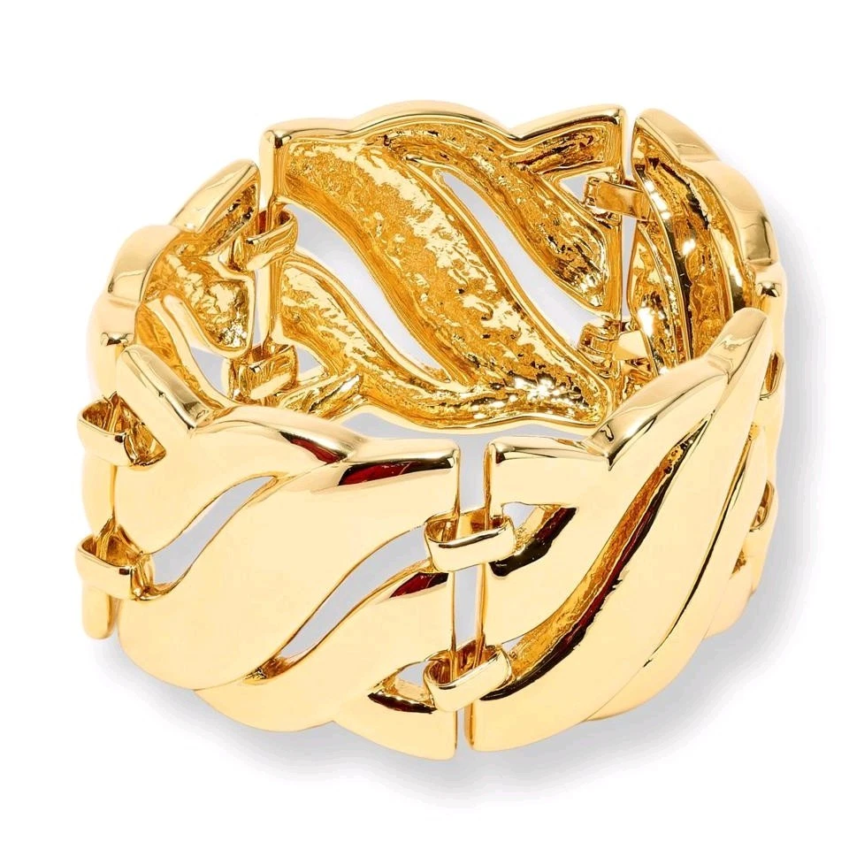 Bellezza Jewelry Collection goldtone Bracelet 7" New Free Shipping - product detail image 1