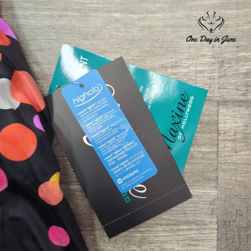 Camiseta tankini Maxine of Hollywood cuello en V espalda cruzada talla 8 Foto 4 de 4