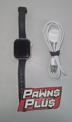 Apple Watch Series 7 41MM Aluminum MKN03LL/A GPS Leather Band Battery H. 86%