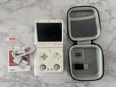 Miyoo Mini Flip 128GB - Neu - Unbenutzt - Weiß Handheld-Konsole Game Boy SP Vita 
