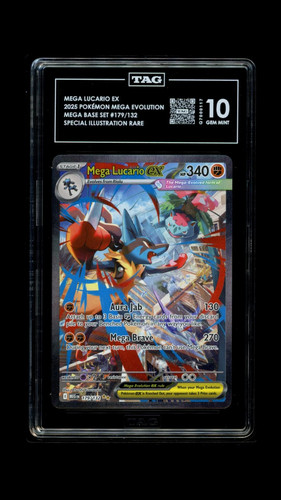 Mega Lucario ex graded TAG 10 for sale on eBay