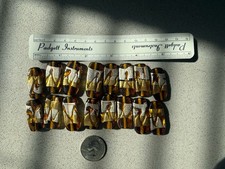 Gold And Silver Art Glass Bead Lot Of 16