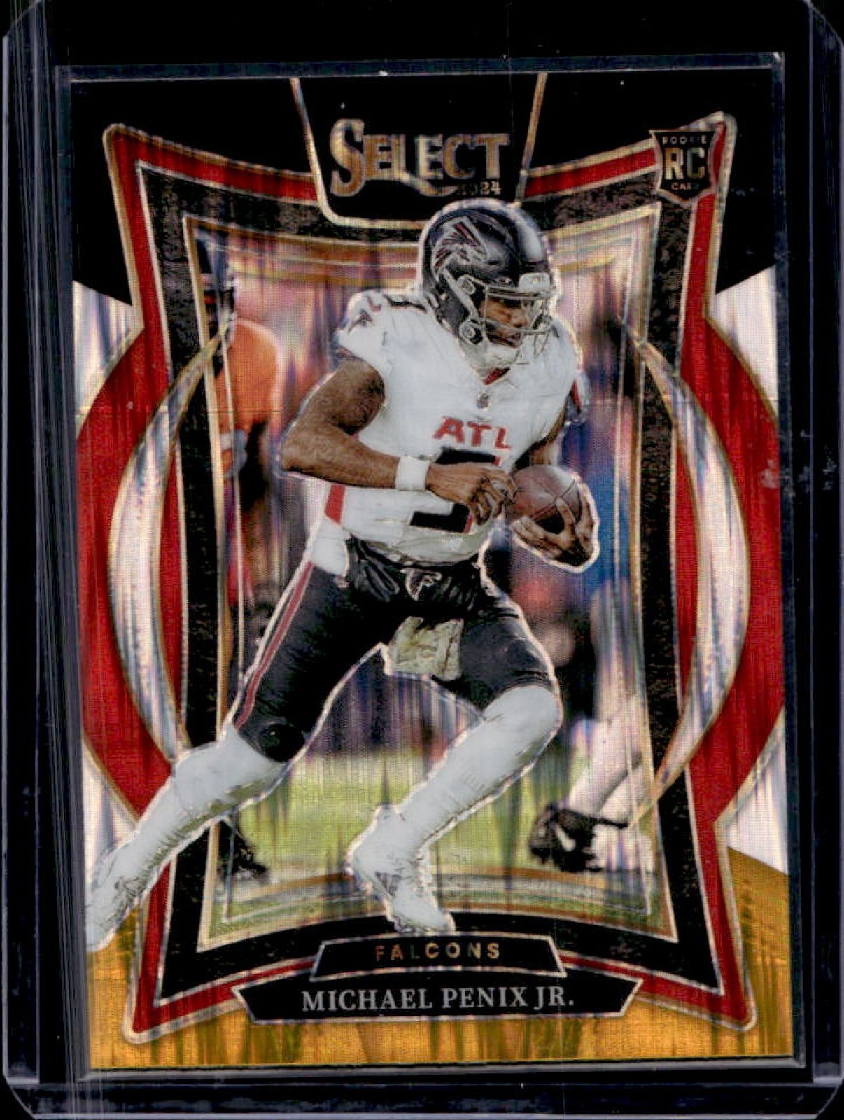 2024 Select Michael Penix Jr. Concourse RC Black and Gold Prizm Shock #80