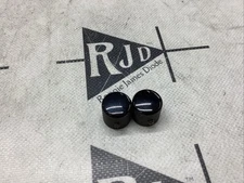 Jackson Japan Domed Knurled Metal Guitar Control Knob Set 2 Black