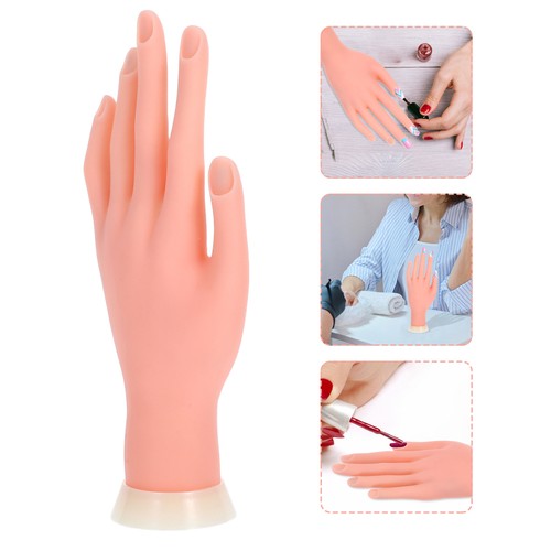 Flexible Manicures Practice Hand Model Bending Nail Art Practice Fake Hand - Picture 8 of 12
