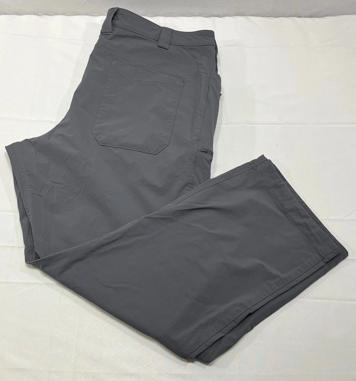 Duluth Flexpedition Cargo Pants Stretch Relaxed Fit 46x32 Mens Gray Fishing