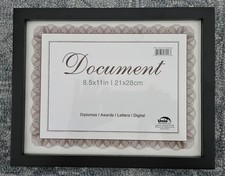 8.5x11 Document Picture Certificate Frame Home Office Decor, Black Lot of 13
