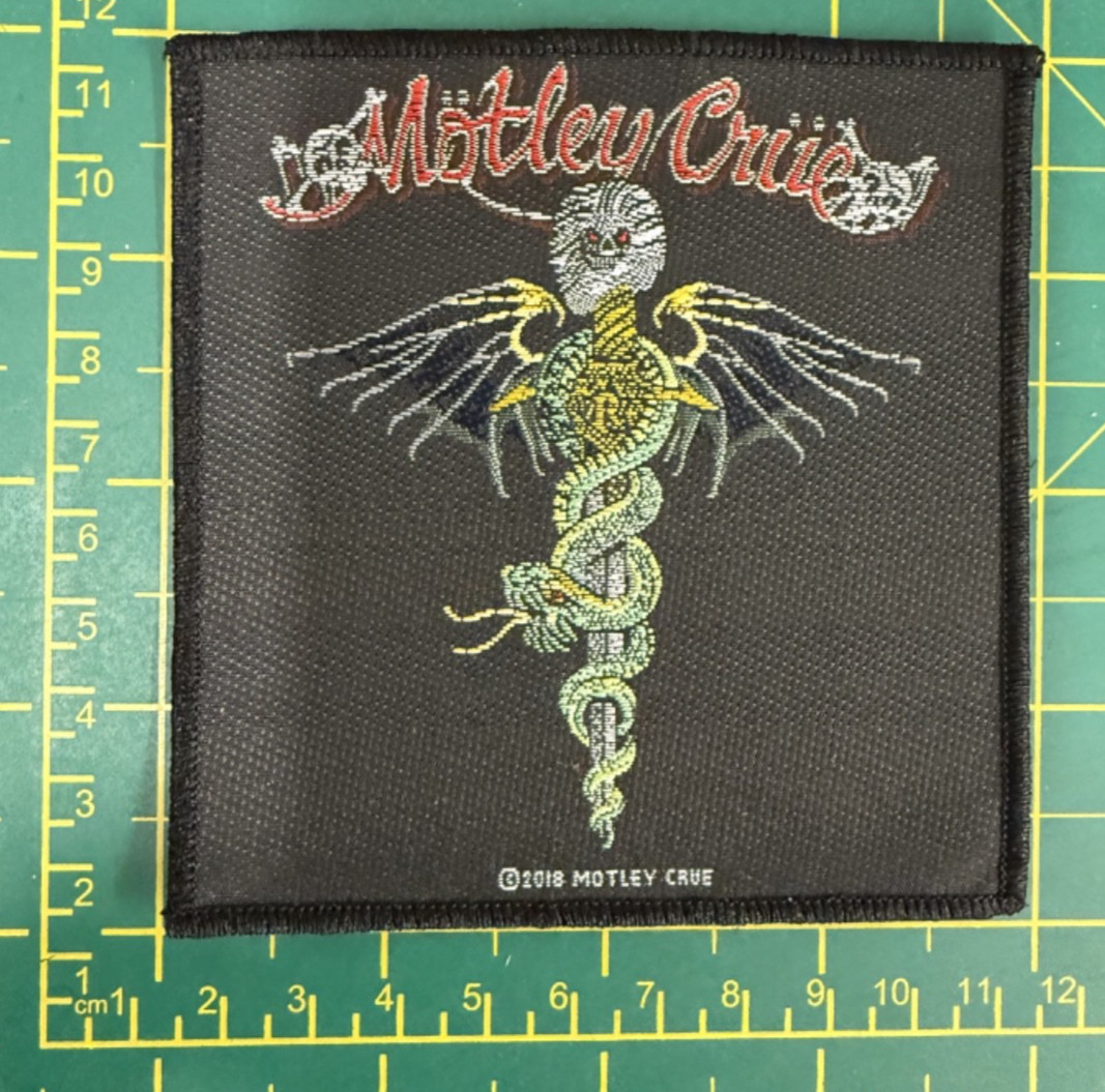 Motley Crue Dr Feelgood Woven Sew On Patch Officially Licensed Patch