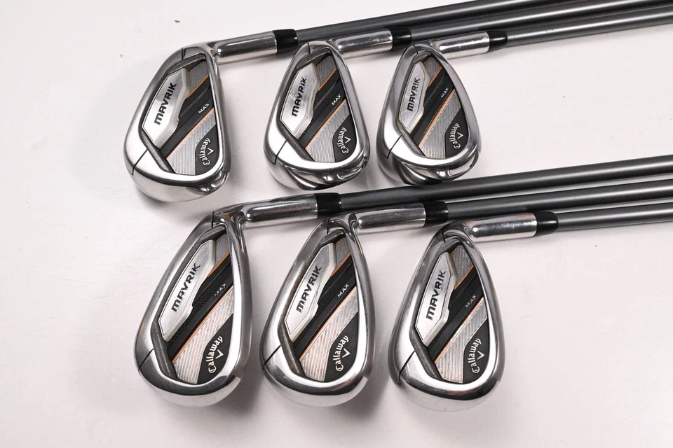 Callaway Mavrik Max Irons / 6-PW+AW / Senior Flex Project X Catalyst 55 Shafts - Image 2 of 4