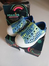 SKECHERS Foamies Guzman Flash Solar Beamz Light Up Clogs Kids US 6 402021N