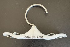 Vintage Nylon  Lingerie Hanger Plastic Royal Purple Brand 3 1/2" aluminum clip