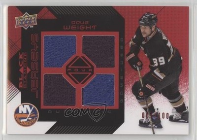 2008 Upper Deck Black Diamond Quad Jerseys Ruby 7/100 Doug Weight #BDJ-DW 03uh