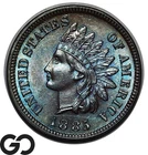 1885 Indian Head Cent Penny, Beautiful Violet Color Choice Gem BU++ Tougher Date