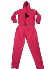 Polo Ralph Lauren Red Big Pony Hoodie  Sweatpants Set Men's Size Medium