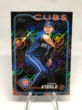 Justin Steele 2024 Topps 582 Montgomery Club Foil Card #318 Cubs