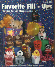 FAVORITE FILL-UPS 18 FAVORS FOR ALL OCCASSIONS PLASTIC CANVAS PATTERN BOOK