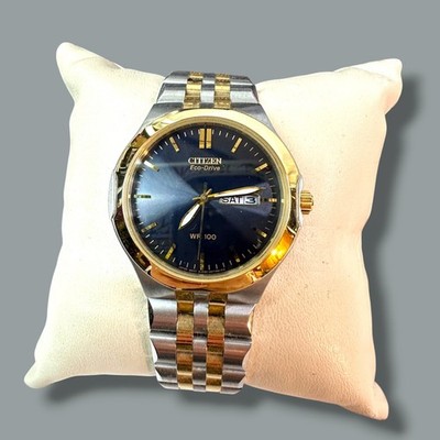 Citizen Eco-Drive Mens Two-Tone Watch With Box & Manuals - Model CB H144 - Solar