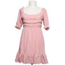 Kleid, Größe: L, Pink, Polyester, Einfarbig, Damen #ek8