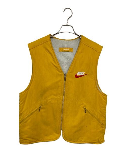 トップス Nike Supreme reversible vest SUPREME × NIKE Reversible Nylon Sherpa Vest Yellow x Beige AR5 | eBay