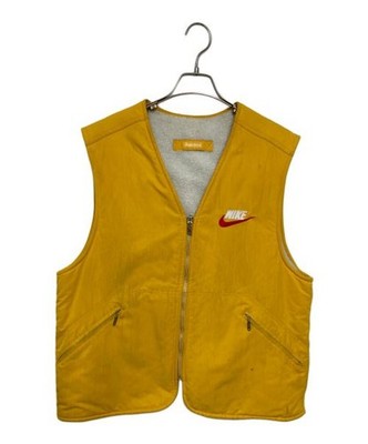 トップス Nike Supreme reversible vest SUPREME × NIKE Reversible Nylon Sherpa Vest Yellow x Beige AR5 | eBay
