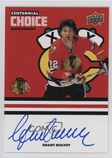 2025-26 Chicago Blackhawks Centennial Choice Signatures Grant Mulvey Auto 01sx