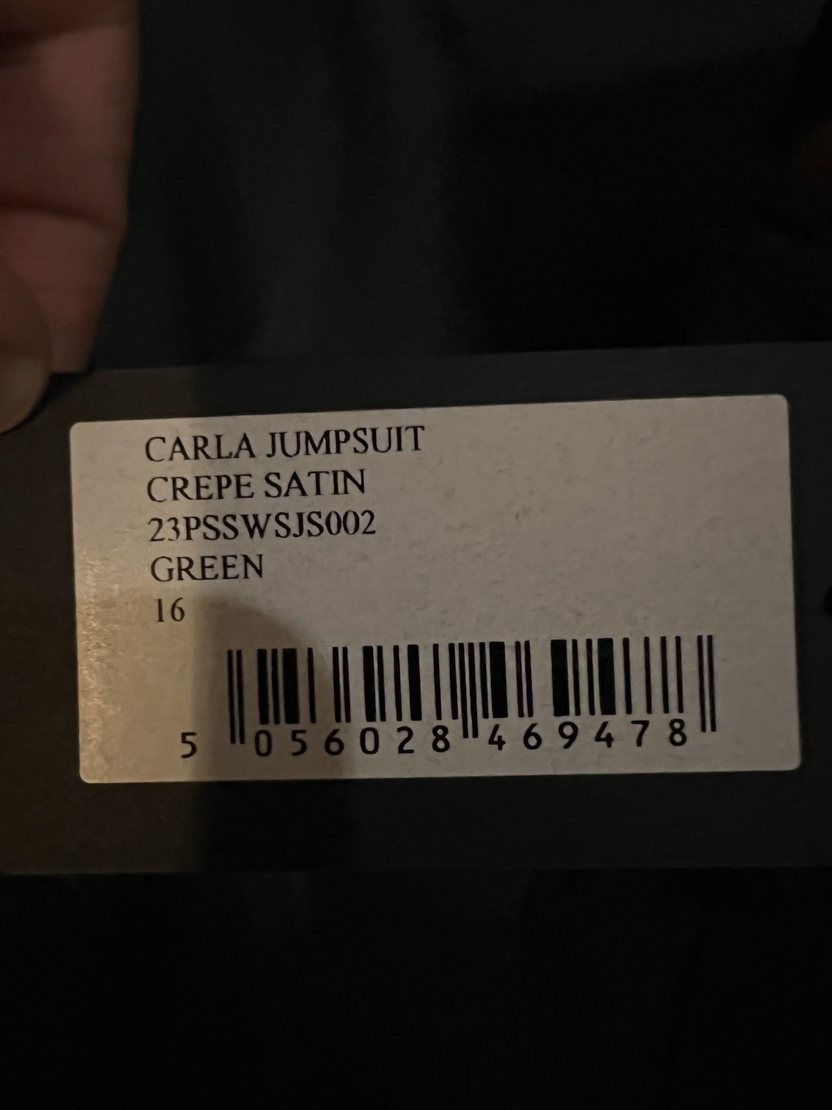 Bella Freud Sold Out Carla Jumpsuit Size 16 image 7