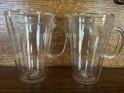 Bodum Double Wall Tall Mouth Blown Glass Mug Cup 13.5oz 5½ !Tall Coffee Tea