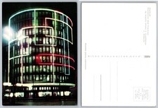Poznan Poland Okraglak Department Store Night Neon Postcard 1965 Ruch