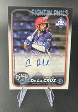 Carlos De La Cruz 2024 Topps Pro Debut Base Auto PD-51