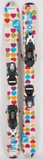 Roxy Hearts Kids Skis with Bindings - 100 cm ...