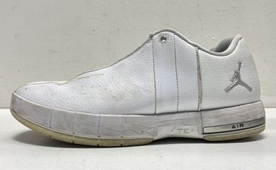 Nike Jordan Team Elite 2 Low White Metallic Silver Basketball Sneakers Size 8.5