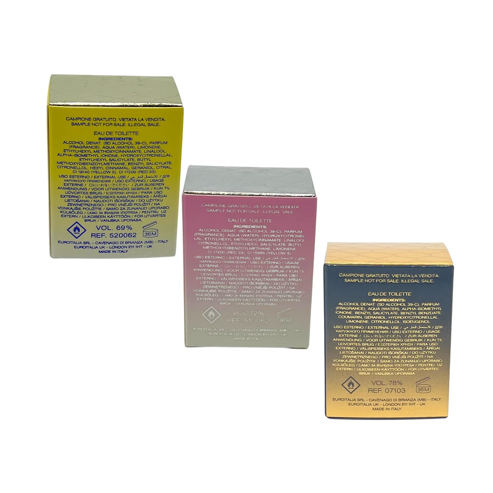 Versace 3pc Mini Perfume – Yellow Diamond, Crystal Noir, Bright Crystal EDT -NEW - Image 3 of 4