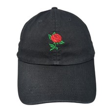 Roses Baseball Cap Black One Size Adjustable Embroidered KB ETHOS Classics
