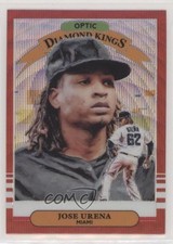 2019 Panini Donruss Optic Diamond Kings Red Wave Prizm Jose Urena #20 qg0