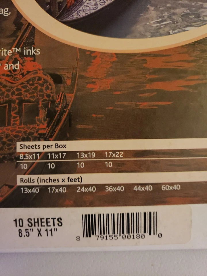 Inkpress Matte Canvas Photo Paper 8.5" X 11.5" 10 Sheets, ACW851110 New Sealed - Image 4 of 4