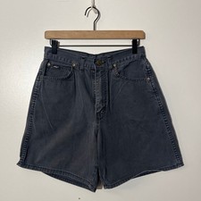 Vintage 90s Chic Denim Gray Casual Jean Shorts Made In USA Womans Size 12