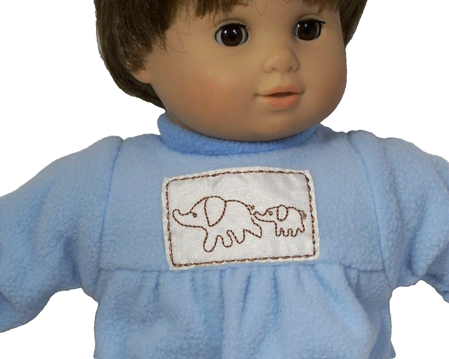 Blue Elephant PAJAMA Pj Sleeper Doll Clothes For 15&rdquo; Bitty Baby Boy (Debs)
